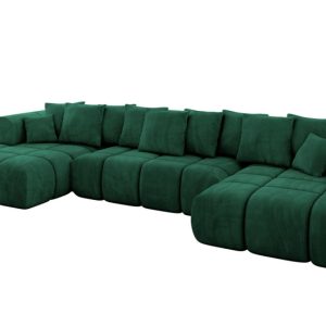 Narożnik uniwersalny z funkcją spania CLOUD-U-v1 405x185x90cm Ciemnozielony 725179 Narożnik uniwersalny z funkcją spania CLOUD-U-v1 405x185x90cm Ciemnozielony 725179