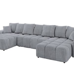 Narożnik uniwersalny z funkcją spania ENIL-U – 401x189x68 cm Jasny szary 725129 Narożnik uniwersalny z funkcją spania ENIL-U – 401x189x68 cm Jasny szary 725129