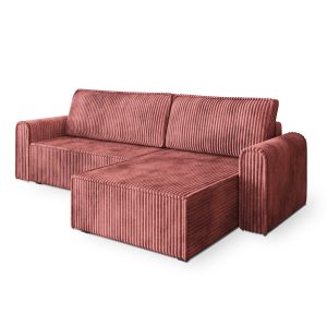 Narożnik VALTINO z funkcją spania Różowy 826807 Narożnik VALTINO z funkcją spania Różowy 826807