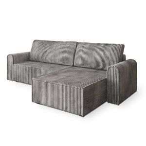 Narożnik VALTINO z funkcją spania Szary 826808 Narożnik VALTINO z funkcją spania Szary 826808