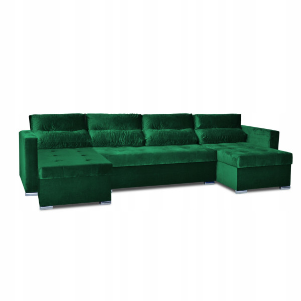 Narożnik Varius BIG rozkładany f spania Family meble zieleń 229056