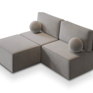 NAROŻNIK VARNA M z funkcją spania Szary 650047