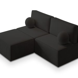 NAROŻNIK VARNA P z funkcją spania Czarny 649942