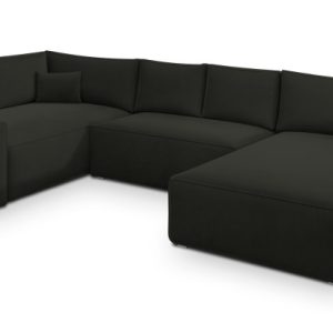 Narożnik VELAMI L-S z funkcją spania Czarny 720390 Narożnik VELAMI L-S z funkcją spania Czarny 720390