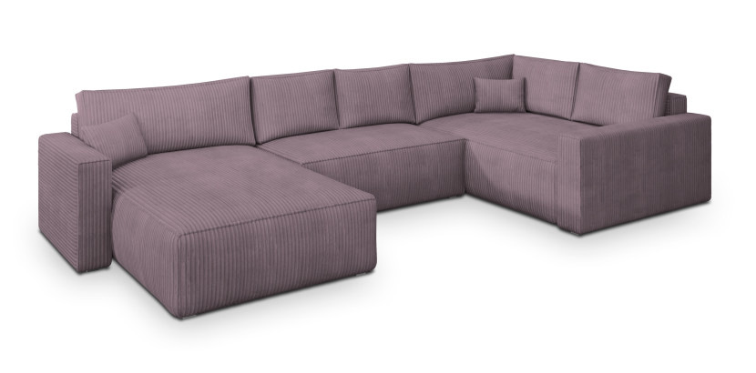 Narożnik VELAMI R-S z funkcją spania Fioletowy 720366