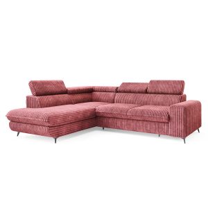 Narożnik VELISS z funkcją spania Różowy 926075 Narożnik VELISS z funkcją spania Różowy 926075