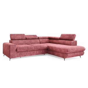 Narożnik VELISS z funkcją spania Różowy 926057 Narożnik VELISS z funkcją spania Różowy 926057