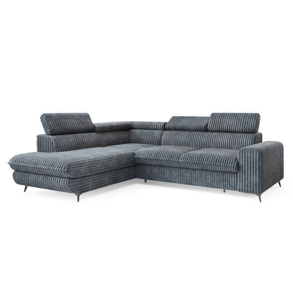 Narożnik VELISS z funkcją spania Szary 926063