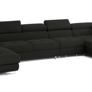 Narożnik VELORA R-S z funkcją spania Czarny 720361 Narożnik VELORA R-S z funkcją spania Czarny 720361