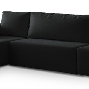 Narożnik VELOTTI L-S z funkcją spania Czarny 813304