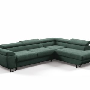 Narożnik VERTIGO z boucle ciemnej zieleni AB09 Prawa 355782 Narożnik VERTIGO z boucle ciemnej zieleni AB09 Prawa 355782