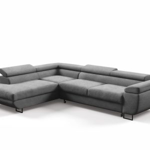 Narożnik VERTIGO z miękką tkaniną boucle szarym / AB07 Lewa 355771 Narożnik VERTIGO z miękką tkaniną boucle szarym / AB07 Lewa 355771