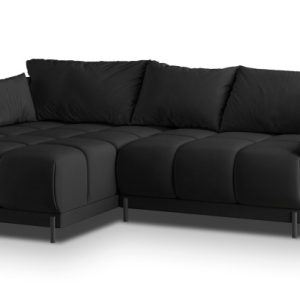 Narożnik VESTANO L-S z funkcją spania Czarny 741685 Narożnik VESTANO L-S z funkcją spania Czarny 741685