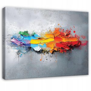 Obraz Abstrakcja Szary Kolorowy Do Sypialni Salonu Kuchni Na Płótnie 120X80 575821 Obraz Abstrakcja Szary Kolorowy Do Sypialni Salonu Kuchni Na Płótnie 120X80 575821