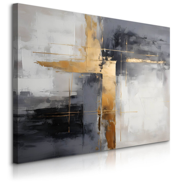 Obraz Abstrakcja Z Złotem Glamour 30x20cm 648556