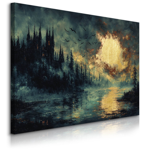 Obraz Abstrakcja Zamek W Górach 30x20cm 646581