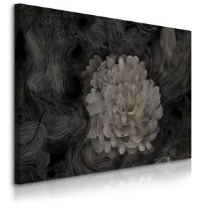Obraz Abstrakcyjna Biała Dalia 100x70cm 752366