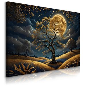 Obraz Abstrakcyjna Pełnia Księżyca 90x60cm 648011 Obraz Abstrakcyjna Pełnia Księżyca 90x60cm 648011