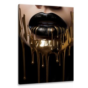 Obraz Abstrakcyjne Czarne Usta 3D 30x40cm 202891 Obraz Abstrakcyjne Czarne Usta 3D 30x40cm 202891