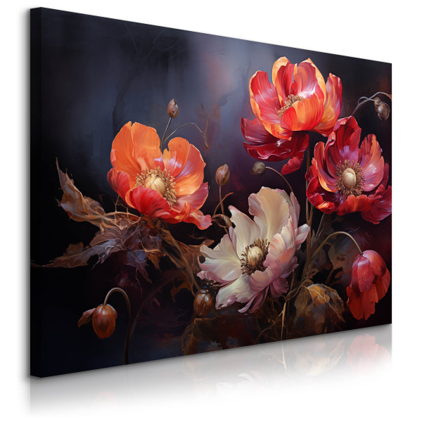 Obraz Abstrakcyjne Czerwone Maki 100x70cm 752256