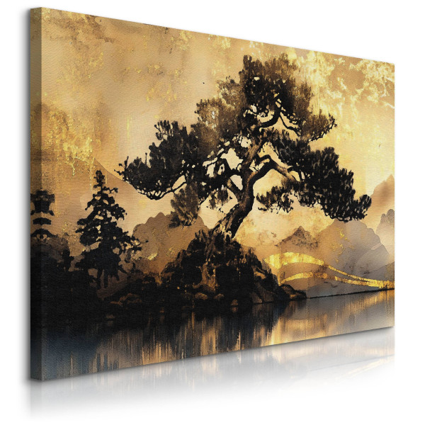 Obraz Abstrakcyjne Drzewo Vintage 120x80cm 647581