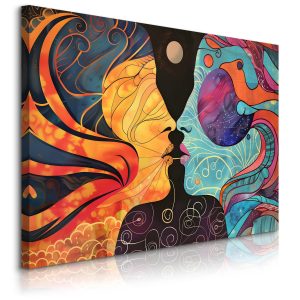 Obraz Abstrakcyjne Twarze W Stylu Boho 30x20cm 651357 Obraz Abstrakcyjne Twarze W Stylu Boho 30x20cm 651357