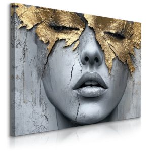 Obraz Abstrakcyjny Kobiecy Portret Na Betonie 100x70cm 752204 Obraz Abstrakcyjny Kobiecy Portret Na Betonie 100x70cm 752204