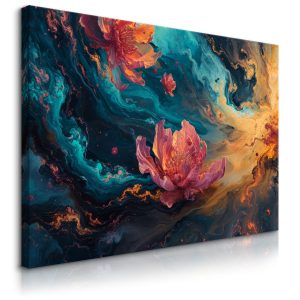 Obraz Abstrakcyjny Kwiat 90x60cm 343526 Obraz Abstrakcyjny Kwiat 90x60cm 343526