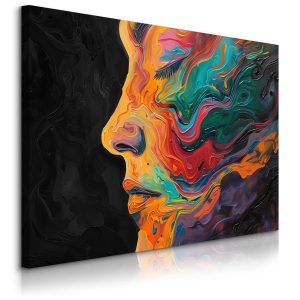 Obraz Abstrakcyjny Portret Kobiety 70x50cm 651358 Obraz Abstrakcyjny Portret Kobiety 70x50cm 651358