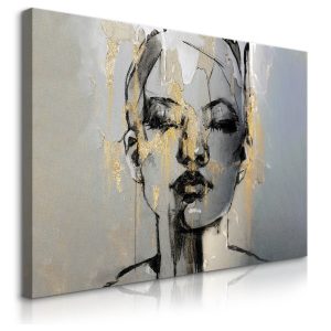 Obraz Abstrakcyjny Portret Kobiety 90x60cm 102703 Obraz Abstrakcyjny Portret Kobiety 90x60cm 102703