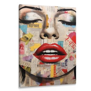 Obraz Abstrakcyjny Portret W Stylu Pop-art 70x100cm 202713 Obraz Abstrakcyjny Portret W Stylu Pop-art 70x100cm 202713