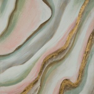 Obraz Abstrakcyjny WELLING 60×90 cm Róż i Zieleń 722583 Obraz Abstrakcyjny WELLING 60×90 cm Róż i Zieleń 722583