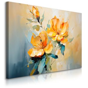 Obraz Akwarelowe Barwne Kwiaty 90x60cm 648569 Obraz Akwarelowe Barwne Kwiaty 90x60cm 648569