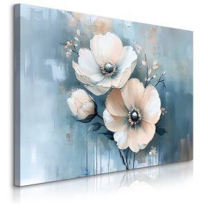 Obraz Akwarelowe Jasne Kwiaty 90x60cm 650676 Obraz Akwarelowe Jasne Kwiaty 90x60cm 650676