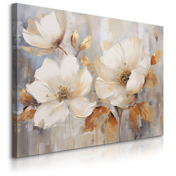 Obraz Akwarelowe Kwiaty W Stylu Boho 40x30cm 651378