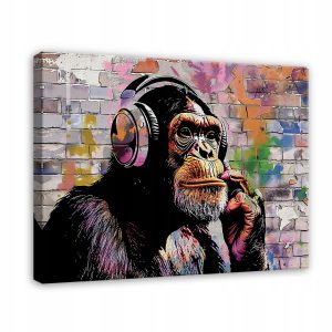 Obraz Banksy Małpa Graffiti Street Art Na Płótnie 60X40 267304 Obraz Banksy Małpa Graffiti Street Art Na Płótnie 60X40 267304