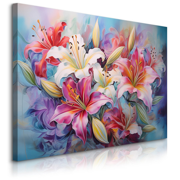 Obraz Barwne Lilie 120x80cm 752300
