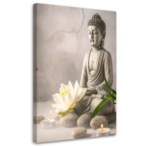 Obraz Budda kamienie zen spa do salonu sypialni kuchni biura 70×100 995746 Obraz Budda kamienie zen spa do salonu sypialni kuchni biura 70×100 995746