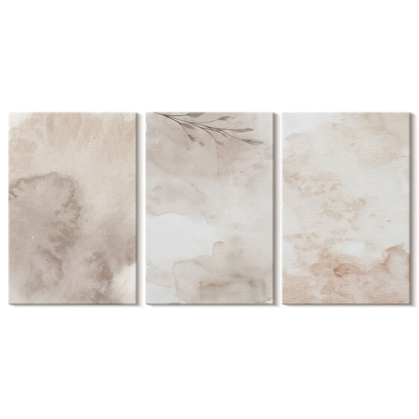 Obraz canvas 3 częściowy Boho akwarele | 3x40x60 | Wallfluent 792631