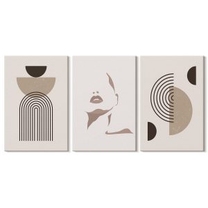 Obraz canvas 3 częściowy Geometryczna twarz | 3x40x60 | Wallfluent 792663 Obraz canvas 3 częściowy Geometryczna twarz | 3x40x60 | Wallfluent 792663