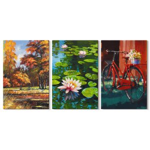 Obraz canvas 3 częściowy Jesienne barwy | 3x40x60 | Wallfluent 792666 Obraz canvas 3 częściowy Jesienne barwy | 3x40x60 | Wallfluent 792666