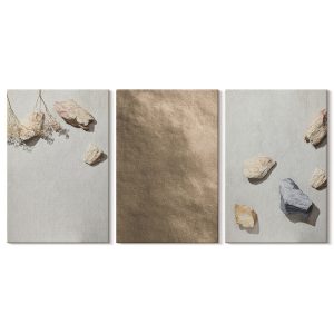 Obraz canvas 3 częściowy Kamienna plaża | 3x40x60 | Wallfluent 792664 Obraz canvas 3 częściowy Kamienna plaża | 3x40x60 | Wallfluent 792664