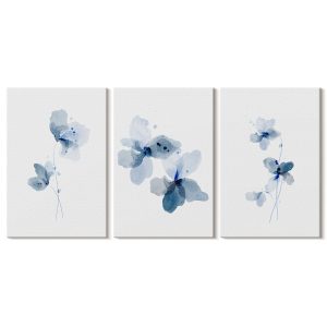 Obraz canvas 3 częściowy Kwiaty akwarelowe | 3x40x60 | Wallfluent 792660 Obraz canvas 3 częściowy Kwiaty akwarelowe | 3x40x60 | Wallfluent 792660