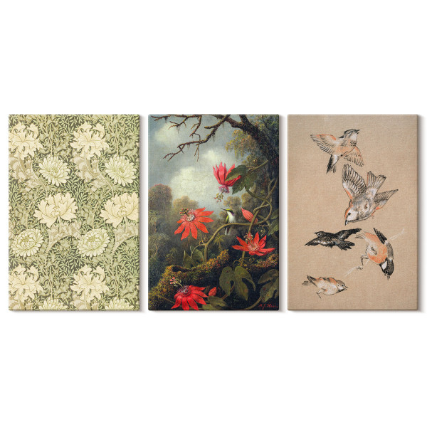 Obraz canvas 3 częściowy Leśne piękno | 3x40x60 | Wallfluent 792651