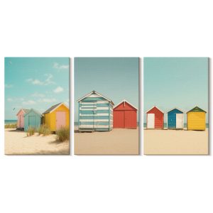 Obraz canvas 3 częściowy Letni nadmorski | 3x20x30 cm | Wallfluent 792681 Obraz canvas 3 częściowy Letni nadmorski | 3x20x30 cm | Wallfluent 792681