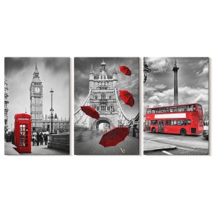 Obraz canvas 3 częściowy Londyńska aura | 3x40x60 | Wallfluent 792659 Obraz canvas 3 częściowy Londyńska aura | 3x40x60 | Wallfluent 792659