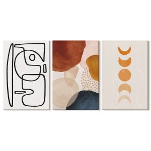 Obraz canvas 3 częściowy Modne kształty | 3x40x60 | Wallfluent 792712 Obraz canvas 3 częściowy Modne kształty | 3x40x60 | Wallfluent 792712