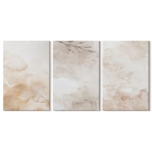 Obraz canvas 3 częściowy Pastelowe liście | 3x40x60 | Wallfluent 792672 Obraz canvas 3 częściowy Pastelowe liście | 3x40x60 | Wallfluent 792672