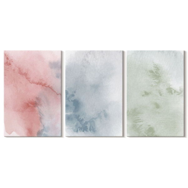Obraz canvas 3 częściowy Pastelowe struktury | 3x40x60 | Wallfluent 792676