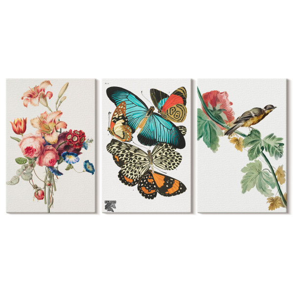 Obraz canvas 3 częściowy Pastelowe życie | 3x40x60 | Wallfluent 792624